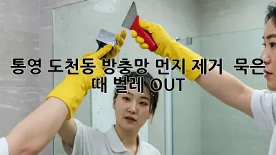 통영 도천동 방충망 먼지 제거 ✨ 묵은 때, 벌레 OUT!