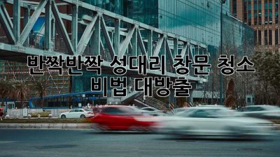 ✨ 반짝반짝✨ 성대리 창문 청소 비법 대방출! 🏡 🌊