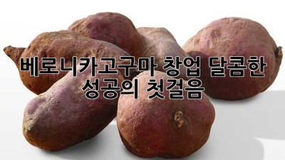 베로니카고구마🍠 창업, 달콤한 성공의 첫걸음! 🚀